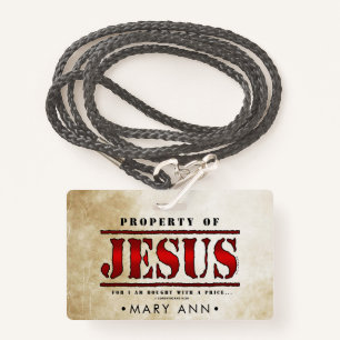 Property of Jesus Badge