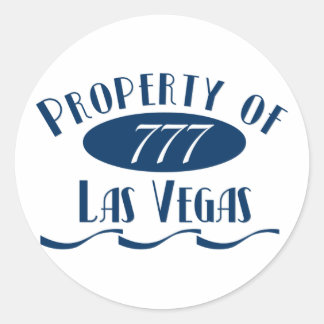 Property of Las Vegas Classic Round Sticker