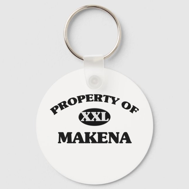 Property of MAKENA Keychain (Front)