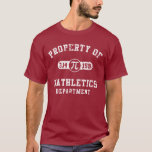 Property Of Mathletic Department 3.14 159 T-Shirt<br><div class="desc">Property Of Mathletic Department 3.14 159</div>