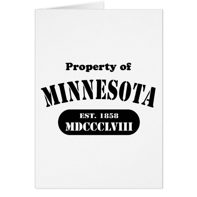 Property of Minnesota - black text (Front)