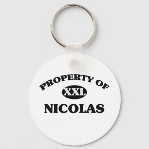 Property of NICOLAS Keychain