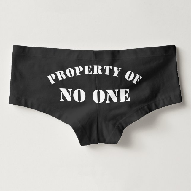 Property of No One Boyshorts Underwear (Back)