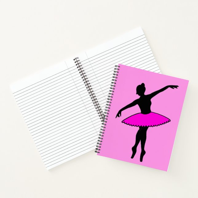 Property of Personalized Pink Ballet Dancer Tutu Notebook (Inside)
