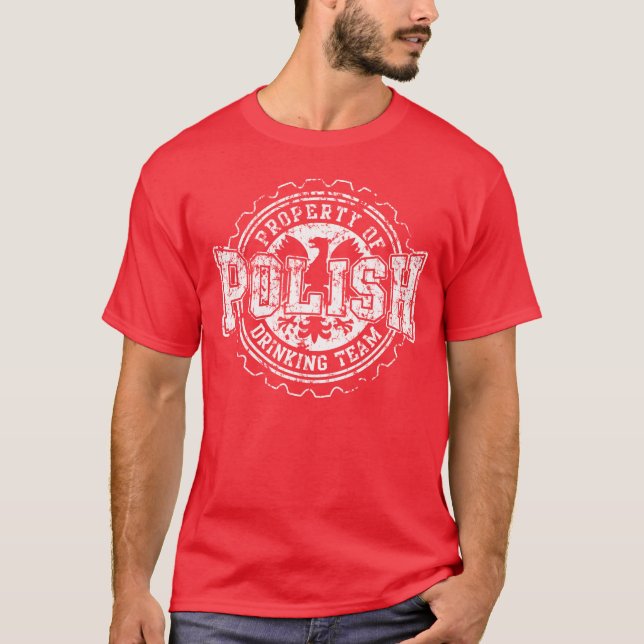Property of Polish Drinking Team T-Shirt (Front)