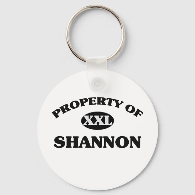 Property of SHANNON Keychain (Front)