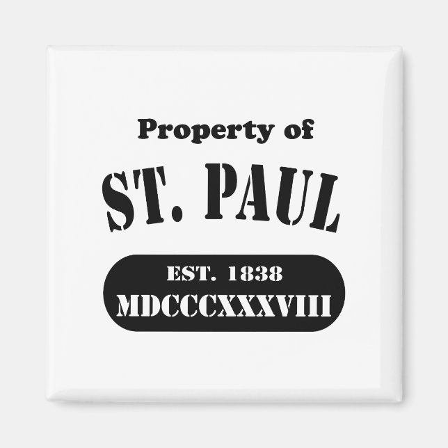 Property of St. Paul Magnet (Front)