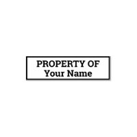Property of template self-inking stamp