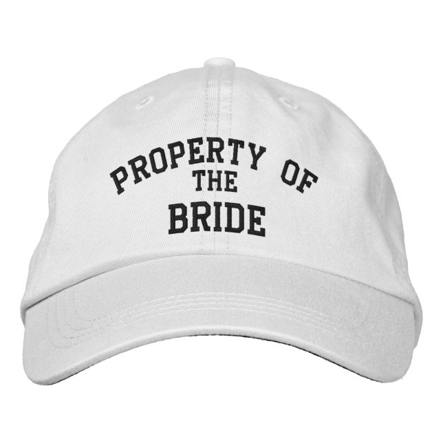 Property of the Bride Embroidered Hat (Front)