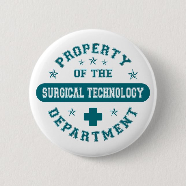 Property of the Surgical Technology Department 2 Inch Round Button (Front)