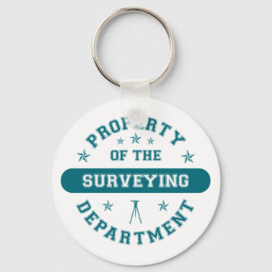 Property of the Surveying Department Keychain