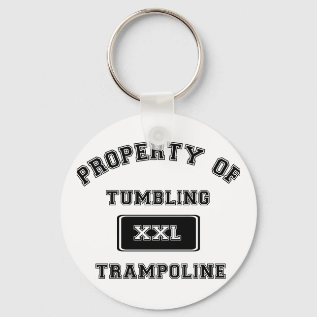 Property of Tumbling Trampoline Keychain (Front)
