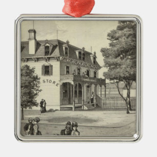 Property of Wm V Reid, Villa Park, NJ Metal Ornament