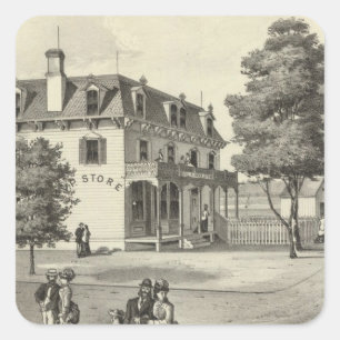 Property of Wm V Reid, Villa Park, NJ Square Sticker