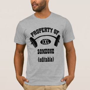 Property of XXL Fitted TShirt  (add your name)