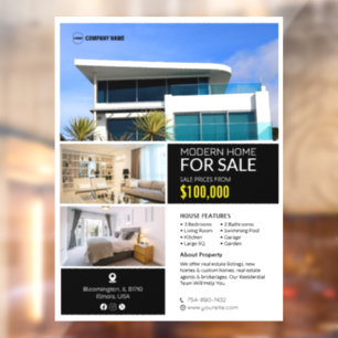 Property  Sale Custom Window Cling