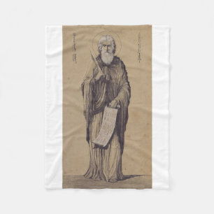 Prophet Elijah Father of Carmelites Fleece Blanket