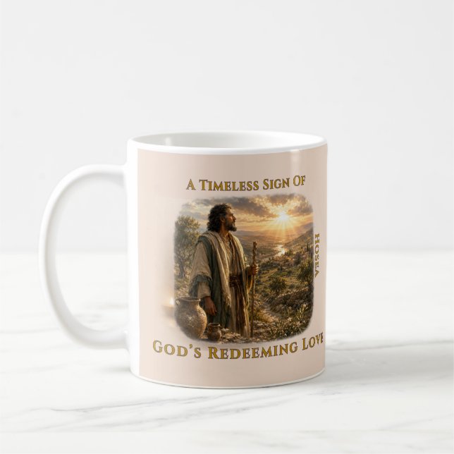 Prophet Hosea Coffee – Biblical Scripture Art Mug (Left)