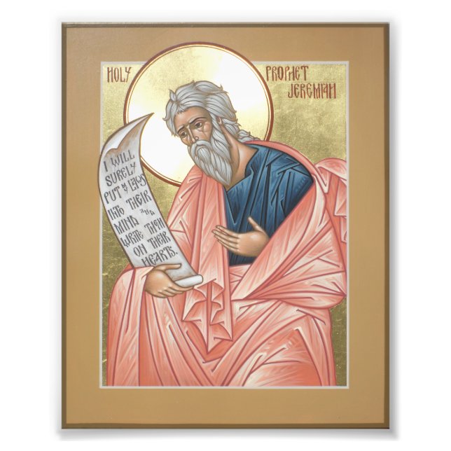 Prophet Jeremiah Icon Print (Front)