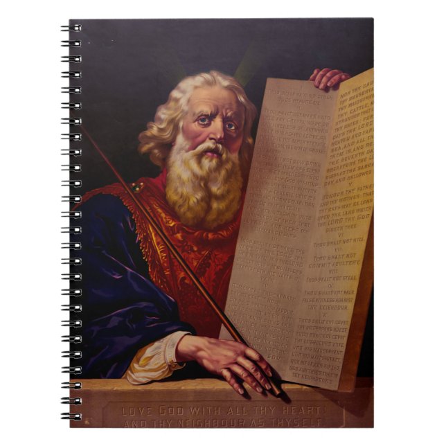 Prophet Moses on Mount Sinai – High-Fidelity Epic  Notebook (Front)