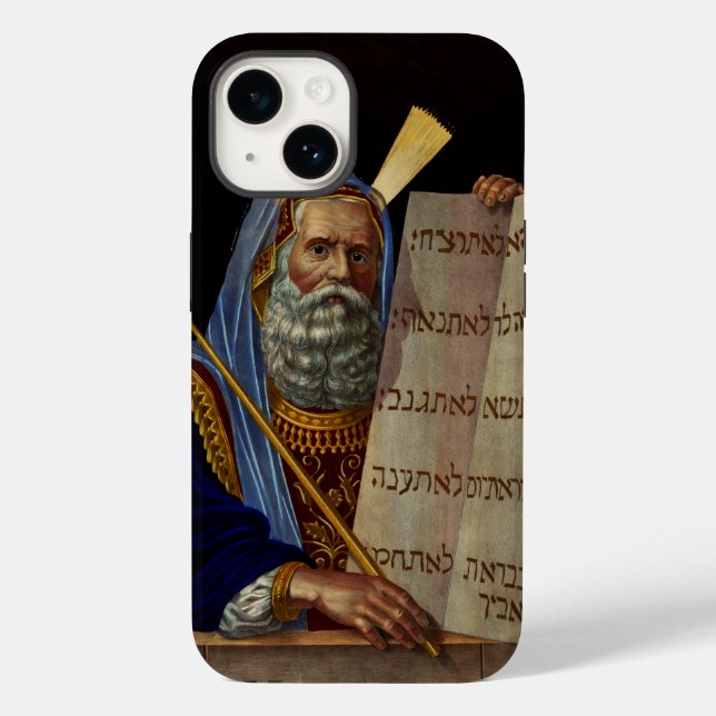 Prophet Moses with the Tablets of the Law  Case-Mate iPhone Case (Back)
