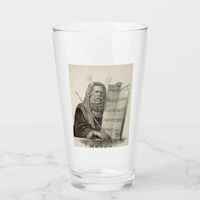 Prophet Moses with the Tablets of the Law Glass (Front)