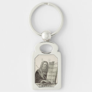 Prophet Moses with the Tablets of the Law Keychain