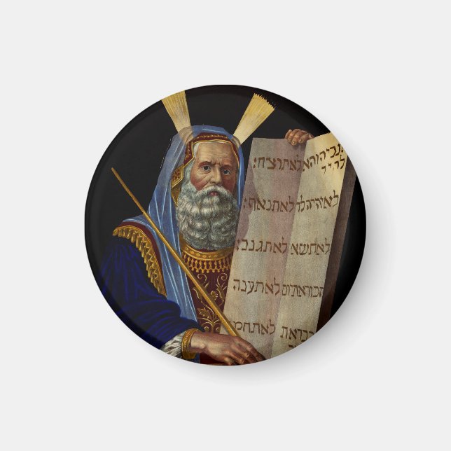 Prophet Moses with the Tablets of the Law  Magnet (Front)