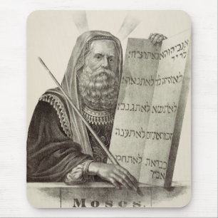Prophet Moses with the Tablets of the Law Mouse Pad