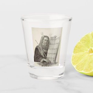 Prophet Moses with the Tablets of the Law Shot Glass