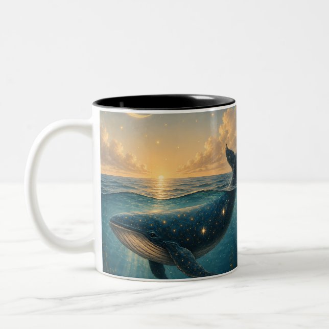 Prophet Yunus Islamic Nursery Two-Tone Coffee Mug (Left)