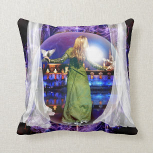 prophetic art created by Dolores DeVelde Throw Pillow