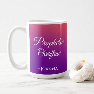 Prophetic Overflow Personalised Purple & Red Mug
