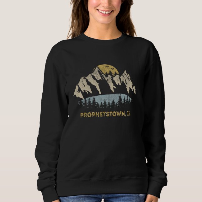 Prophetstown Illinois Mountain Sunset Sunrise IL Sweatshirt (Front)