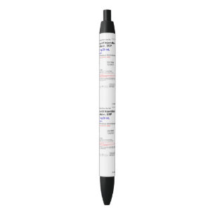 Propofol Anesthesia CRNA Black Trim Pen, Black Ink Black Ink Pen
