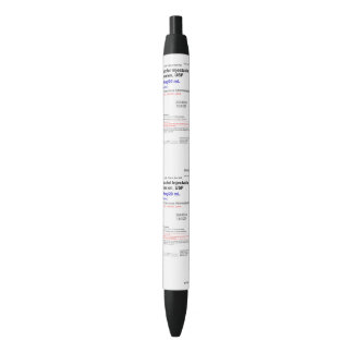 Propofol Anesthesia CRNA Black Trim Pen, Black Ink Pen