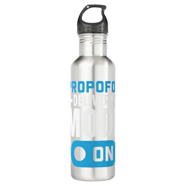Propofol Delivery Mode On Anesthesia Anesthetist 710 Ml Water Bottle (Front)
