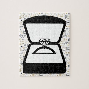 Proposal Engagement Ring Jigsaw Puzzle