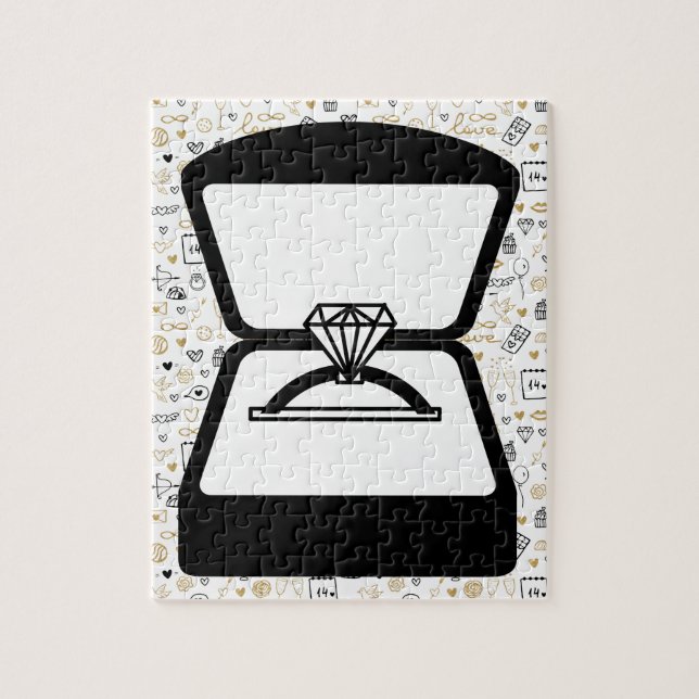 Proposal Engagement Ring Jigsaw Puzzle (Vertical)