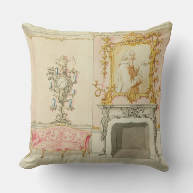 Proposal for a drawing room interior, 1755-60 (w/c throw pillow (Front)
