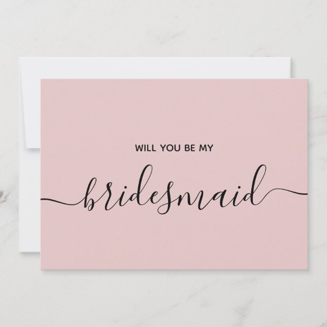 Proposal Will You Be My Bridesmaid Bridal Party Invitation (Front)