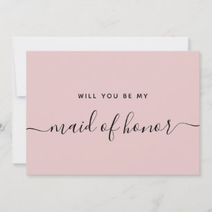 Proposal Will You Be My Maid Of Honour Bridal Part Invitation
