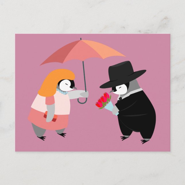 Propose Penguin Postcard (Front)