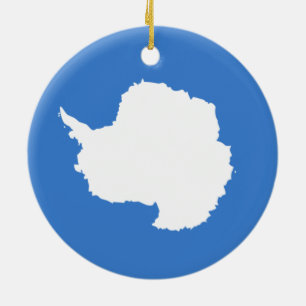 Proposed Flag of Antarctica (by Graham Bartram) Ceramic Ornament