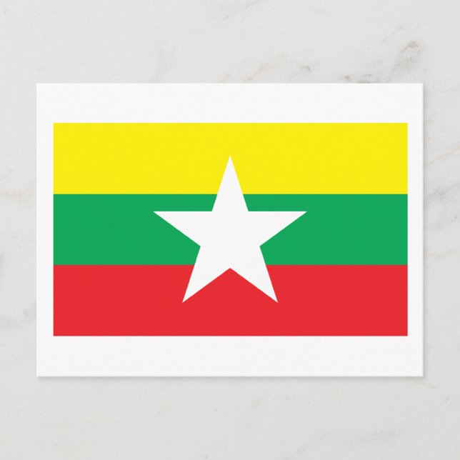 Proposed Myanmar Flag 2007 Postcard (Front)