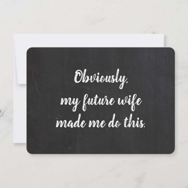 Proposition Groomsman Carte Funny (Devant)