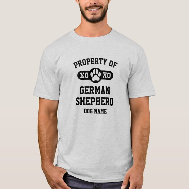 Propriété de la T-shirt [race de chien de longue d (Devant)