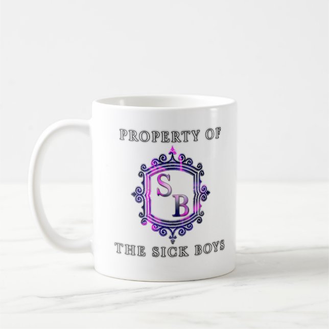 Propriété de Sick Boys Mug avec logo (Gauche)
