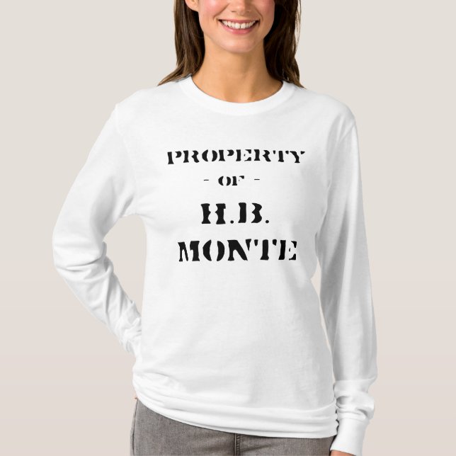PROPRIÉTÉ - DE - SWEAT SHIRT DE H.B. (Devant)
