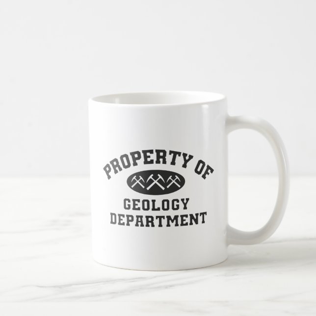 Propriété Du Département De Géologie Mug (Droite)